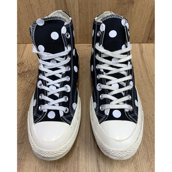 Converse Chuck 70 Hi Polka Dot Sneakers 157250C Comme des Garcons Play Size 9 - Picture 4 of 16